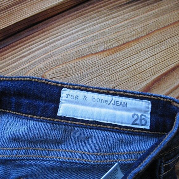 Rag and Bone Dark Denim Skinny Jeans - Picture 7 of 8